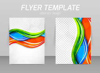 Image showing Abstract flyer template design