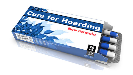 Image showing Cure For Hoarding, Red Open Blister Pack.