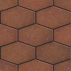 Image showing Brown Brick Pavers. Seamless Texture.