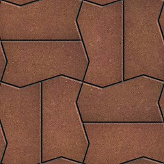 Image showing Brown Brick Pavers. Seamless Texture.