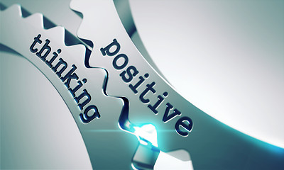 Image showing Positive Thinking Concept on the Gears.