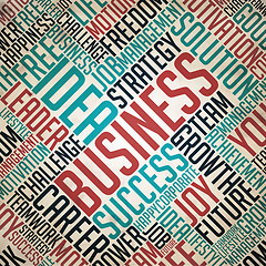 Image showing Business - Retro Word Cloud Concept.