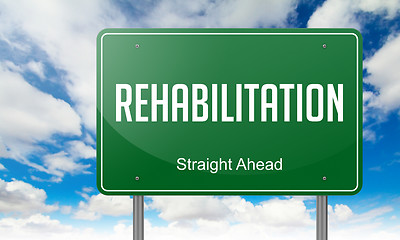 Image showing Rehabilitation on Highway Signpost.
