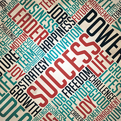 Image showing Success - Word Cloud Concept.