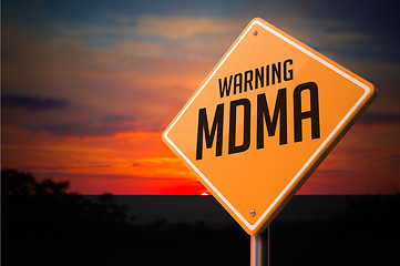 Image showing MDMA on Warning Road Sign.