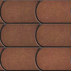 Image showing Brown Brick Pavers. Seamless Texture.