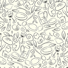 Image showing Restaurant Seamless Pattern