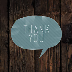 Image showing Thank you card design