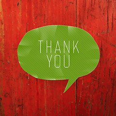 Image showing Thank you card design