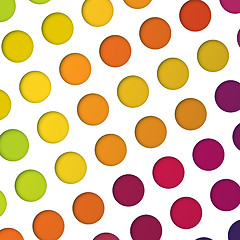 Image showing Abstract colorful circles background