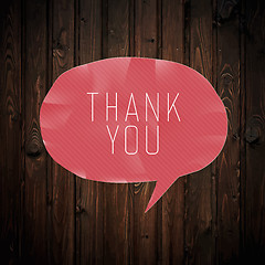 Image showing Thank you card design