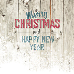 Image showing Merry Christmas Design Template With Isolated Side