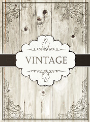 Image showing Vintage card template