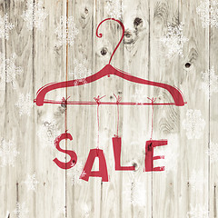 Image showing Christmas Sale Retro Poster