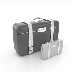 Image showing Traveler's suitcases. 