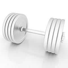 Image showing Metalll dumbbell