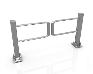 Image showing Three-dimensional image of the turnstile