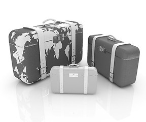 Image showing suitcases for travel 