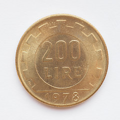 Image showing Italian lira coin