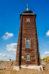 Image showing Wooden watchtower, 19th century. N.Sinyachikha