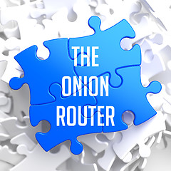 Image showing The Onion Router on Blue Puzzle.