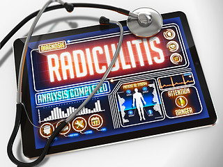 Image showing Radiculitis on the Medical Tablet.