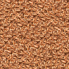 Image showing Seamless Tileable Texture of pink Prawns.