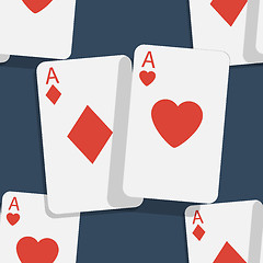 Image showing Casino poker seamless background