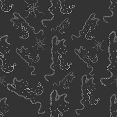 Image showing virus seamless pattern