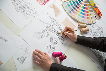 Image showing fashion or tailor designers