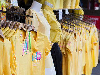 Image showing Yellow shirts for the King's Birthday