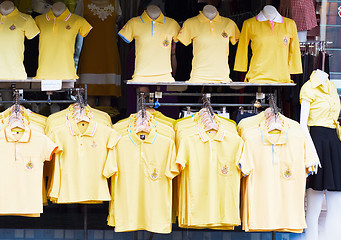 Image showing Yellow shirts for the King's Birthday