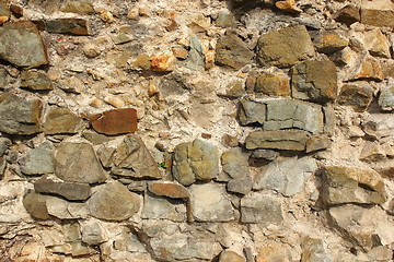 Image showing ancient stone wall texture