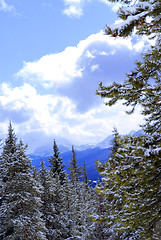 Image showing Snowy mountains