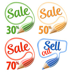 Image showing Collect Sale Signs