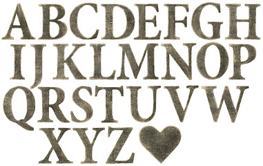Image showing Wooden alphabet
