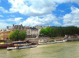 Image showing Boats on Seine