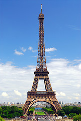 Image showing Eiffel tower from Trocadero