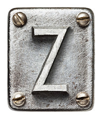 Image showing Metal letter