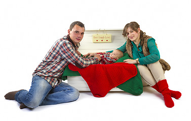 Image showing Happy family in studio