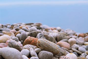 Image showing Beach pebbles