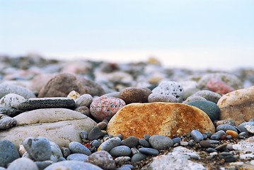 Image showing Beach pebbles