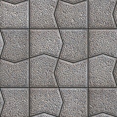 Image showing Gray Pavement with a Pattern of Cracked Squares.