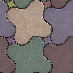 Image showing Multicolor Paving Stone as Quatrefoil.