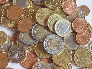 Image showing Euro coins