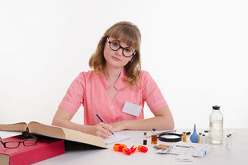 Image showing Student Pharmacist in class