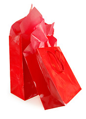 Image showing Red shopping bags