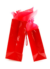 Image showing Red shopping bags