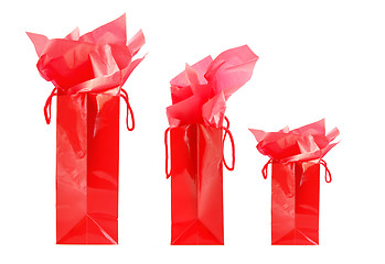 Image showing Red shopping bags