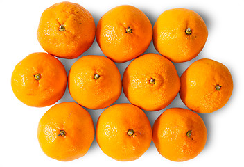 Image showing Ripe Juicy Orange Tangerines